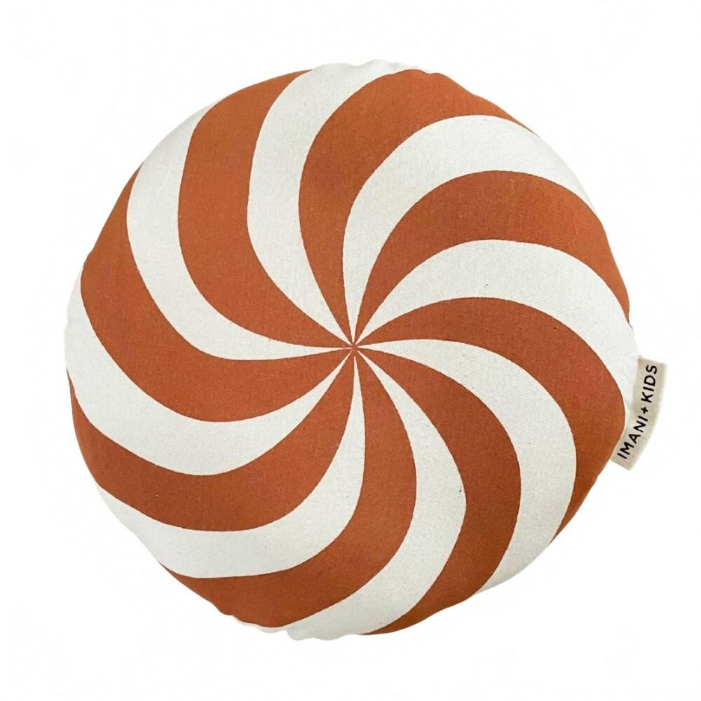 NEW IMANI COLLECTIVE christmas collection swirl pillow in peppermint